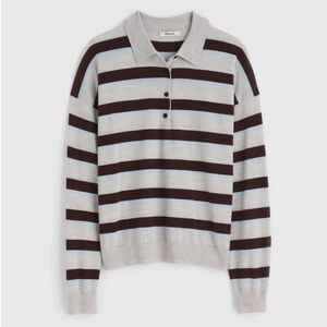 madewell 100% merino wool rugby sweater